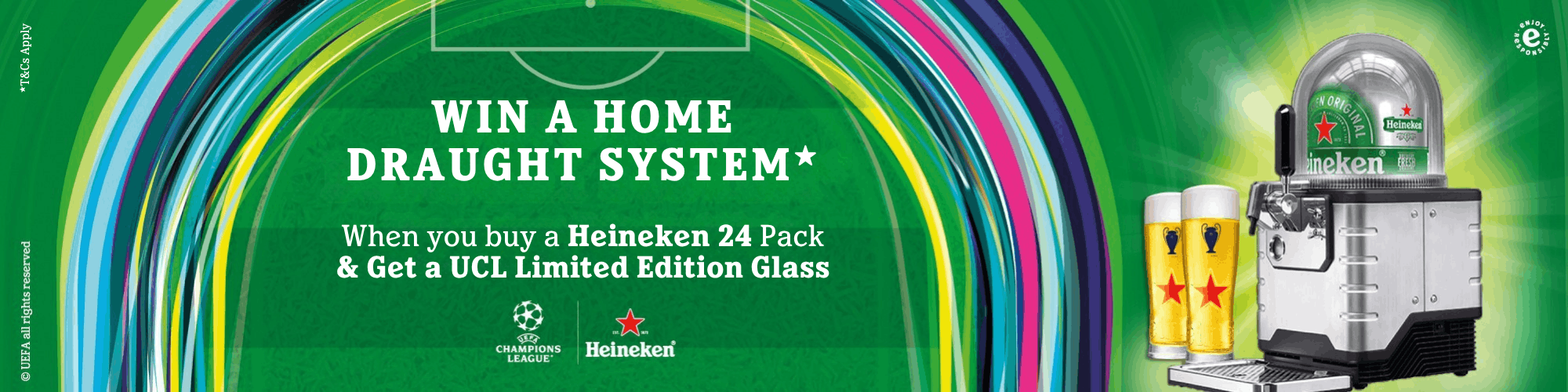 Heineken -  UCL Free beer mug  - 100000045 