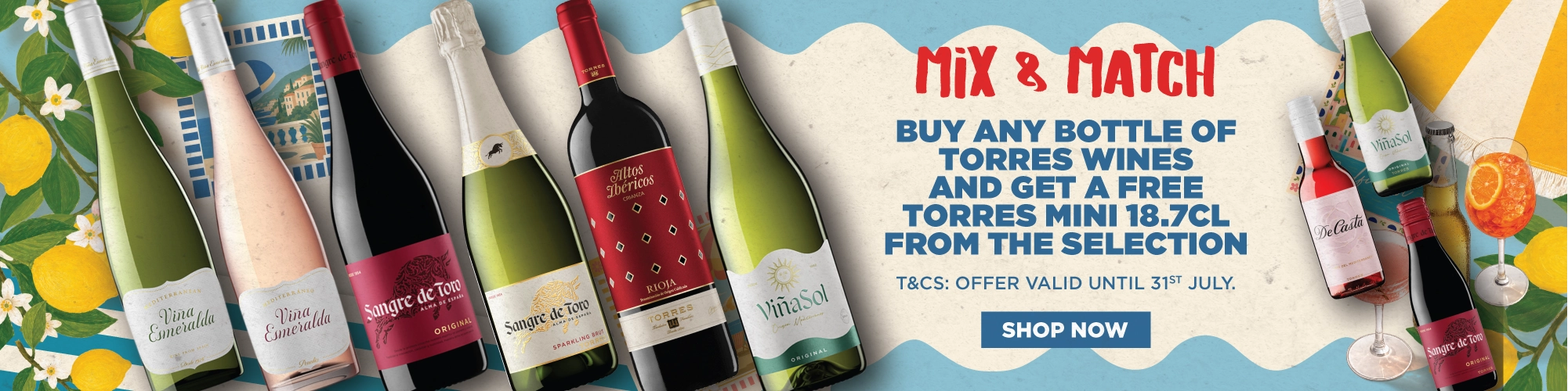 Mix n match Torres Wines ( 3rd Banner from 1st July onwards ) - 100000218
